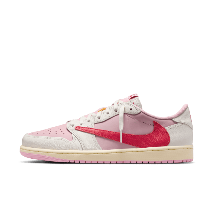 Air Jordan 1 Retro Low OG Travis Scott Sail Tropical Pink Angle 0