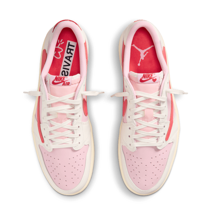 Air Jordan 1 Retro Low OG Travis Scott Sail Tropical Pink Angle 2