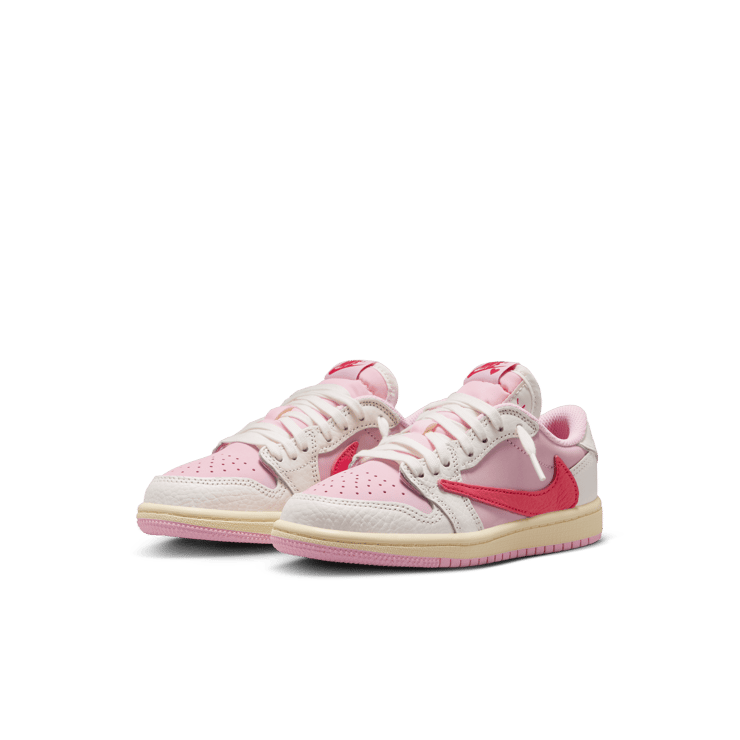Air Jordan 1 Retro Low OG Travis Scott Sail Tropical Pink (PS) Angle 3