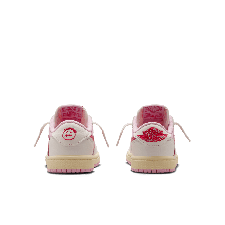 Air Jordan 1 Retro Low OG Travis Scott Sail Tropical Pink (PS) Angle 4