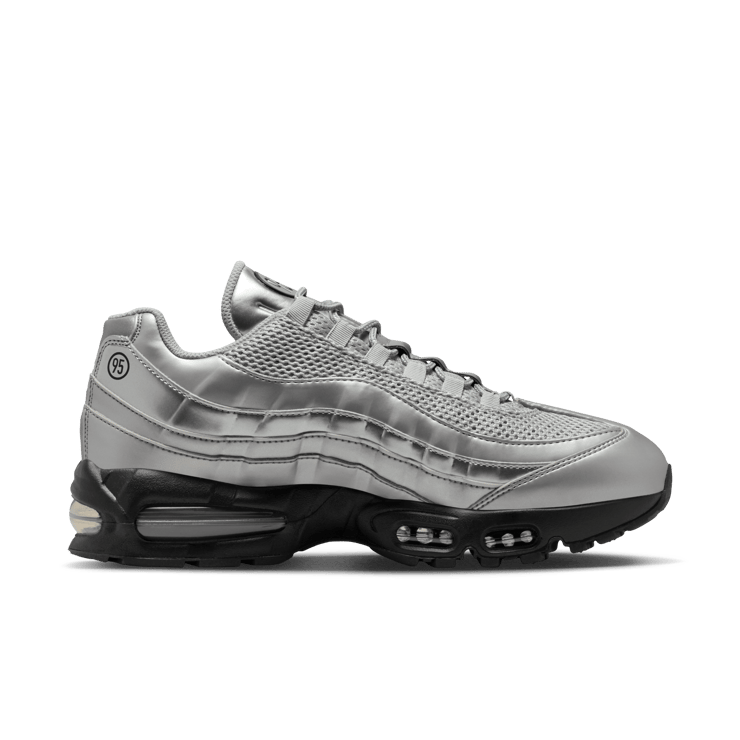 Nike Air Max 95 Big Bubble Total 90 Metallic Silver Angle 3