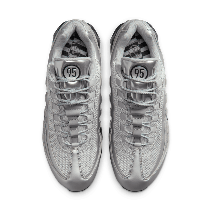 Nike Air Max 95 Big Bubble Total 90 Metallic Silver Angle 6