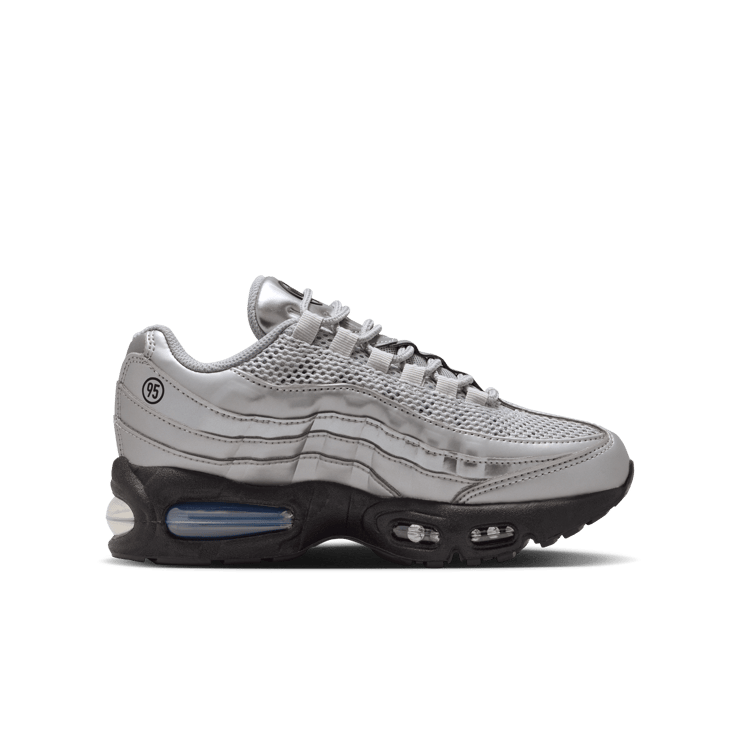 Nike Air Max 95 Big Bubble Total 90 Metallic Silver (GS) Angle 0