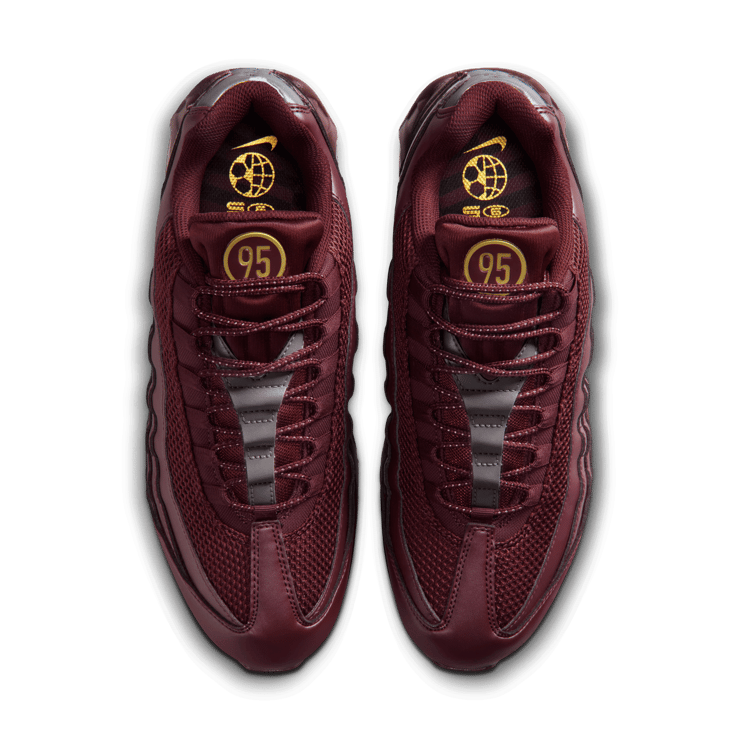 Nike Air Max 95 Big Bubble Total 90 Burgundy Crush Angle 6