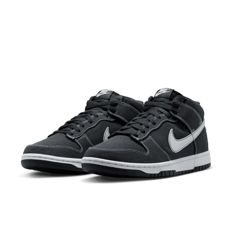 Nike Dunk Mid Off Noir Canvas Angle 3