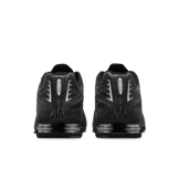 Nike Shox R4 Black Distressed Leather Angle 5