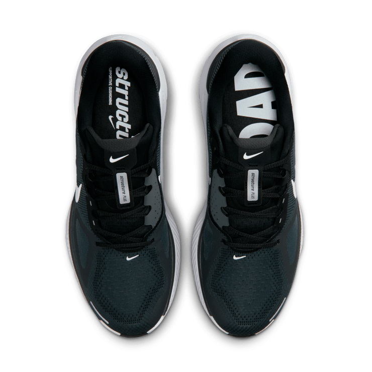 Nike Structure Plus Black White Angle 5