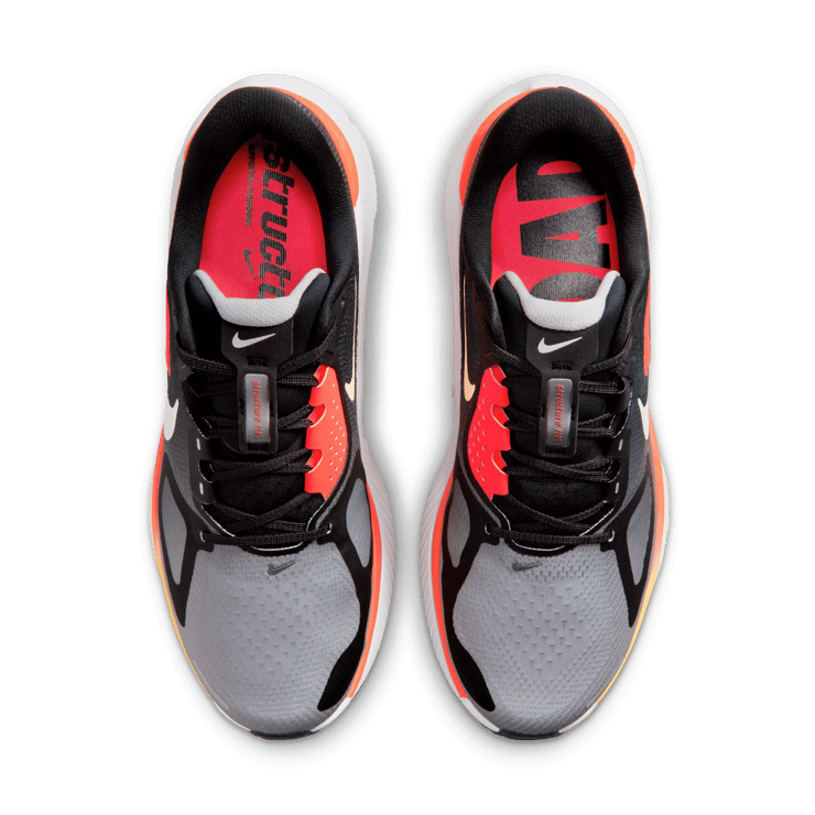 Nike Structure Plus Black Bright Crimson Angle 5
