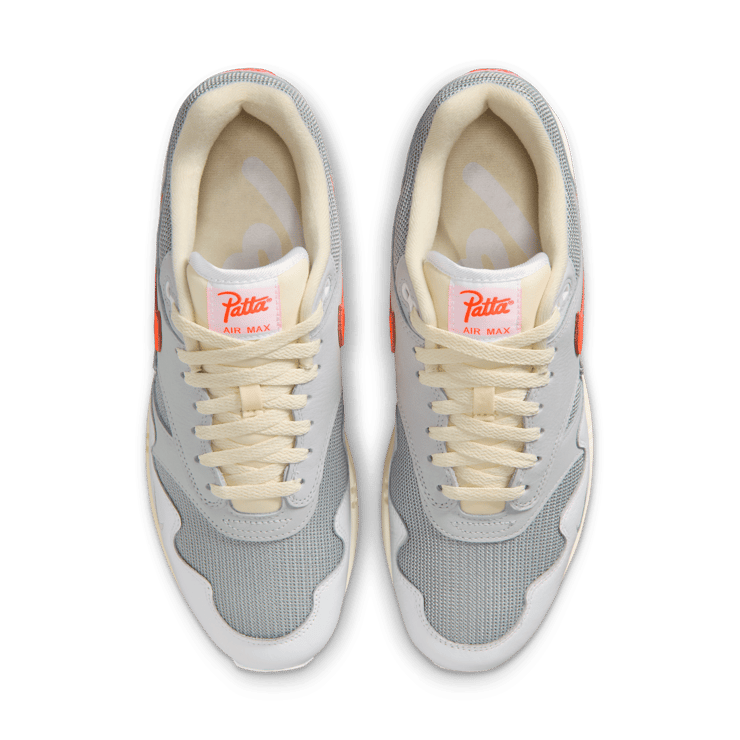 Nike Air Max 1 Waves Patta White Hyper Crimson Angle 3