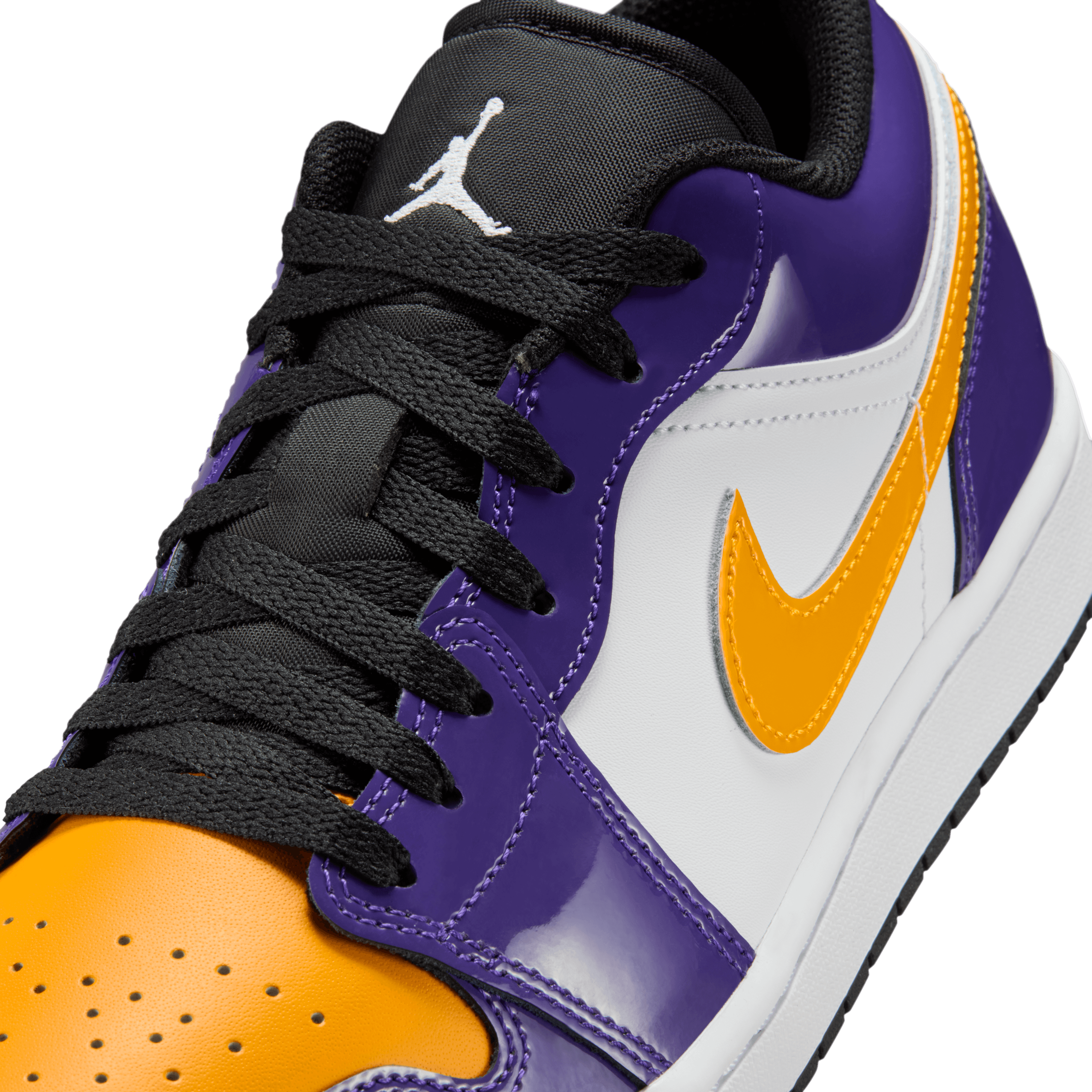purple & yellow jordans