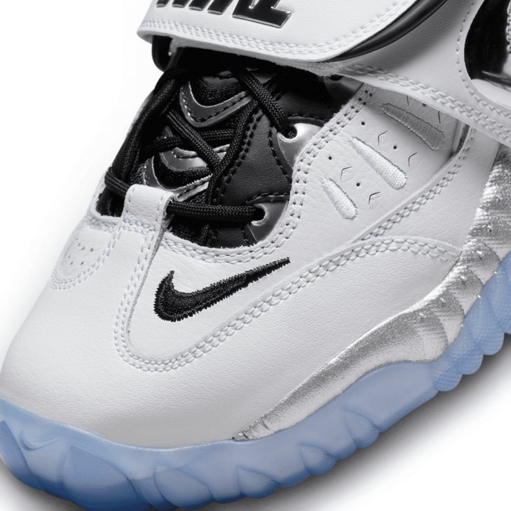 Nike Air Adjust Force White Metallic Silver Black (W) Angle 3