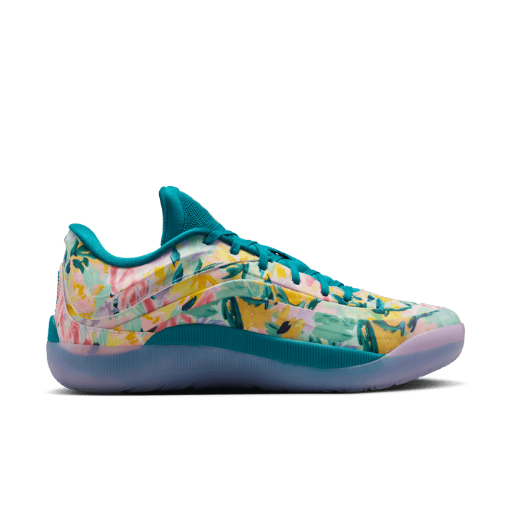 Jordan Zion 4 Tropical Teal Angle 2