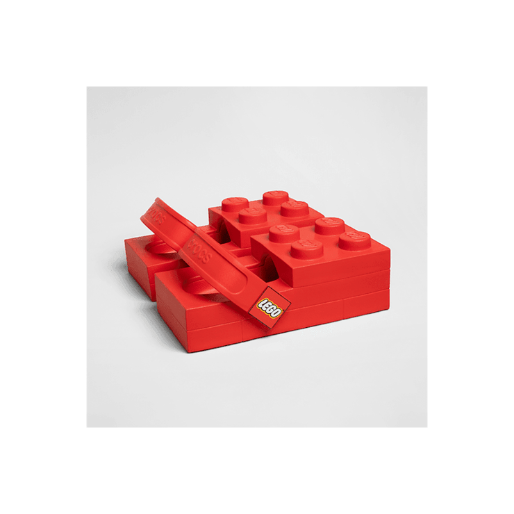 Crocs Brick Clog LEGO Red Angle 0