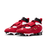 Nike Air Diamond Turf 2 TD Fire Red  Angle 5