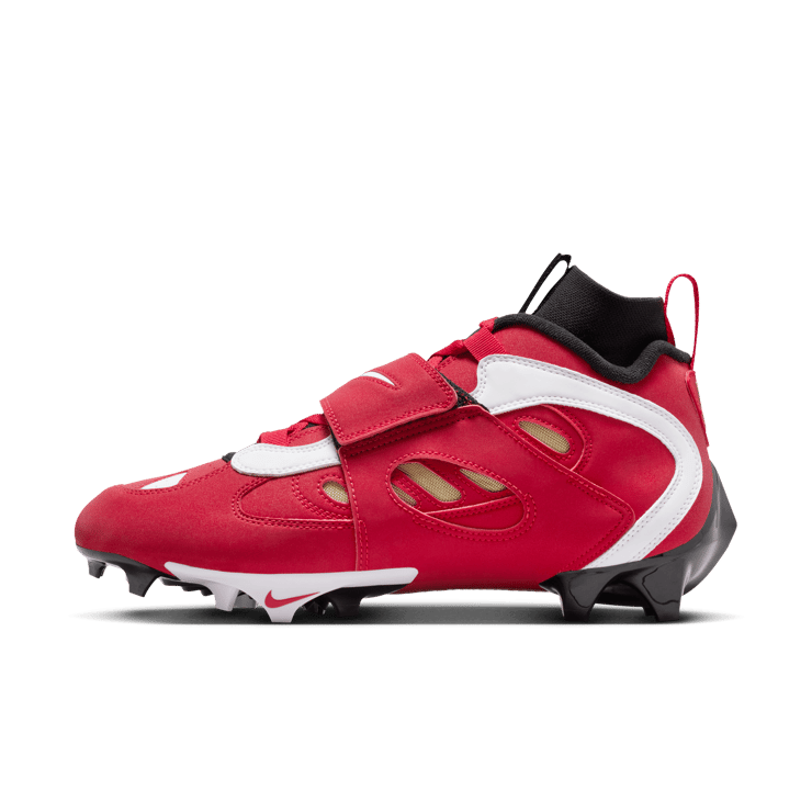 Nike Air Diamond Turf 2 TD Fire Red  Angle 1