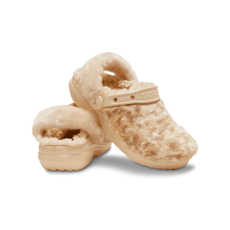 Crocs Classic Clog Fur Sure Cream Angle 0