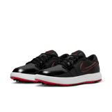 Air Jordan 1 Retro Low Golf Bred Black Patent Angle 4