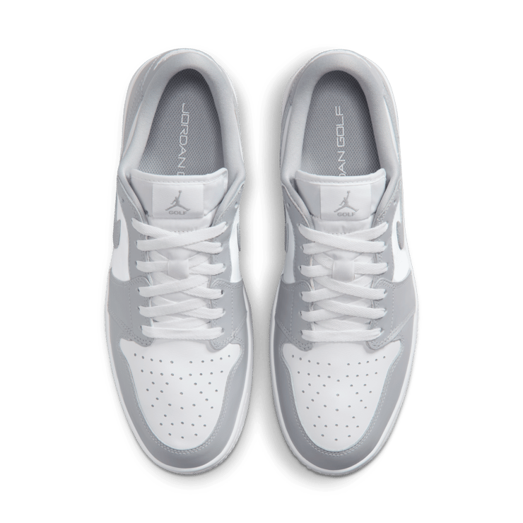 Air Jordan 1 Low Golf Wolf Grey White Angle 3