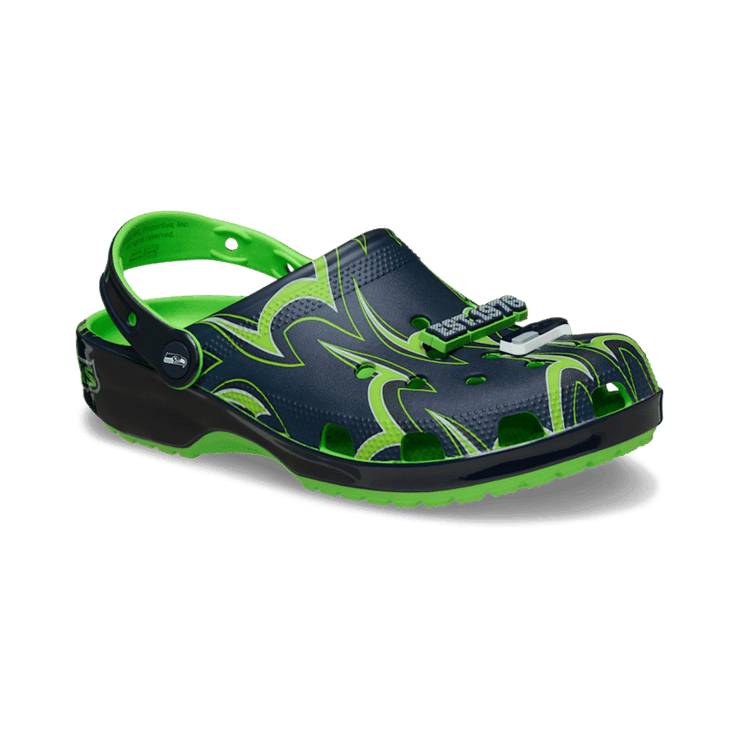 Crocs Classic Clog NFL Seattle Seahawks Angle 3