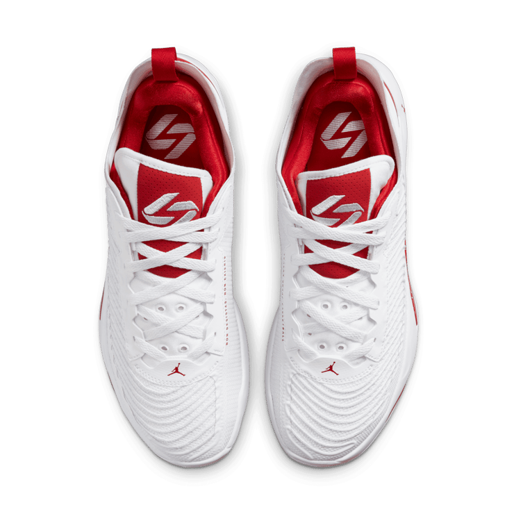 Jordan Luka 1 White Fire Red Angle 1