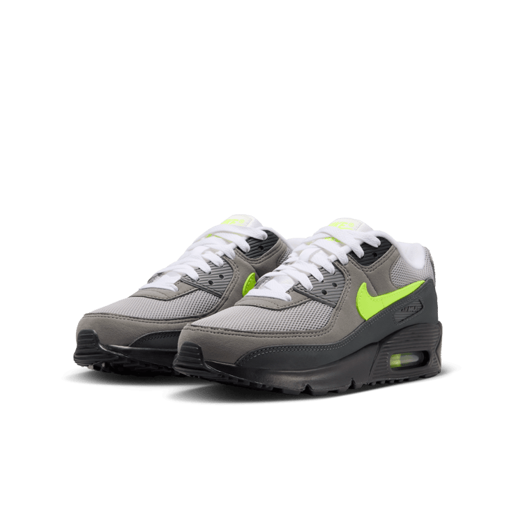Nike Air Max 90 Black Neon (GS) Angle 4