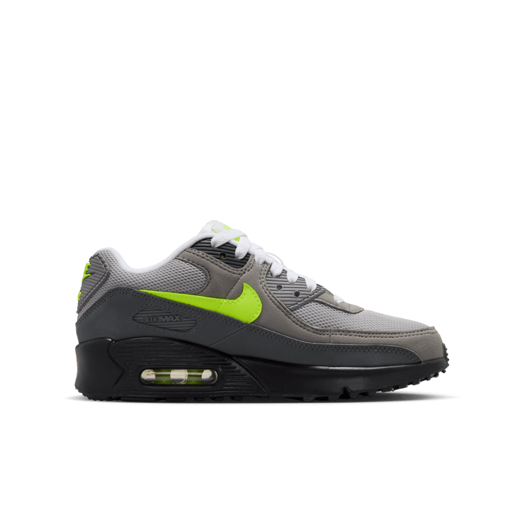 Nike Air Max 90 Black Neon (GS) Angle 2