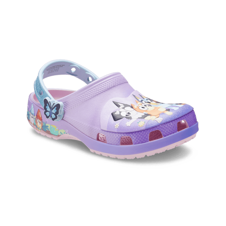 Crocs Classic Clog Bluey Friends Pink (GS) Angle 3