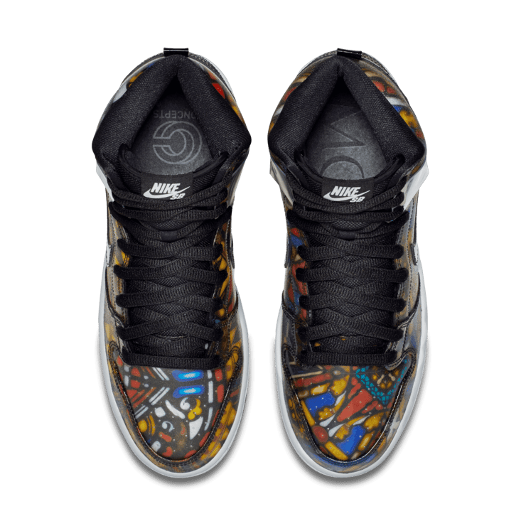 Nike SB Dunk High Concepts Stained Glass Angle 1