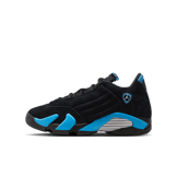 Air Jordan 14 Black University Blue (GS) Angle 0
