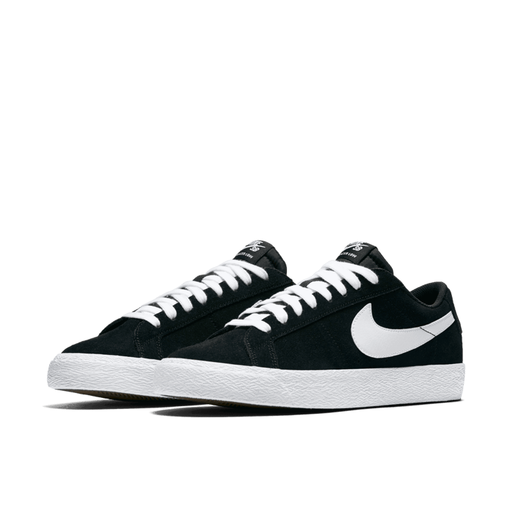 Nike SB Blazer Low Black White Angle 2