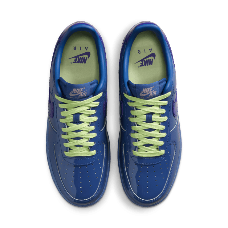 Nike Air Force 1 Low Patent Leather Mystic Navy Angle 3