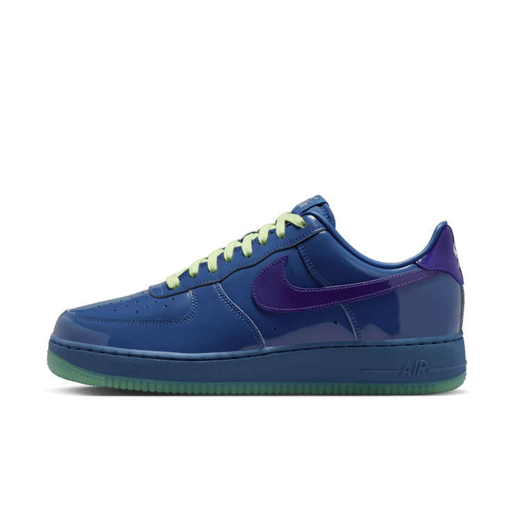 Nike Air Force 1 Low Patent Leather Mystic Navy Angle 0