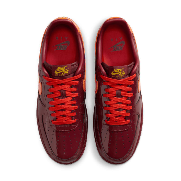 Nike Air Force 1 Low Patent Leather Dark Team Red Angle 3