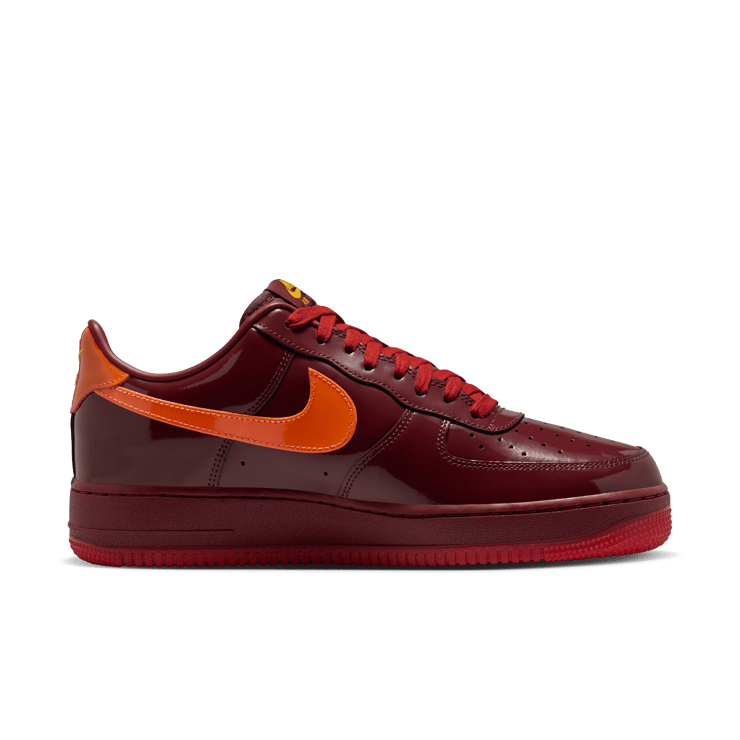 Nike Air Force 1 Low Patent Leather Dark Team Red Angle 2