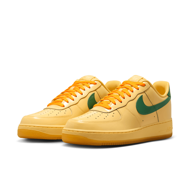Nike Air Force 1 Low Patent Leather Topaz Gold Angle 4