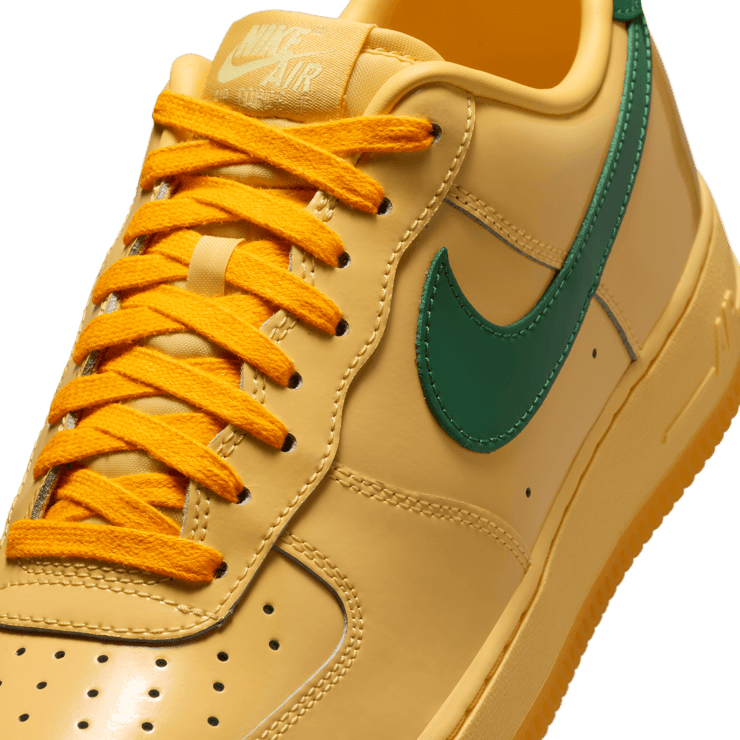 Nike Air Force 1 Low Patent Leather Topaz Gold Angle 6