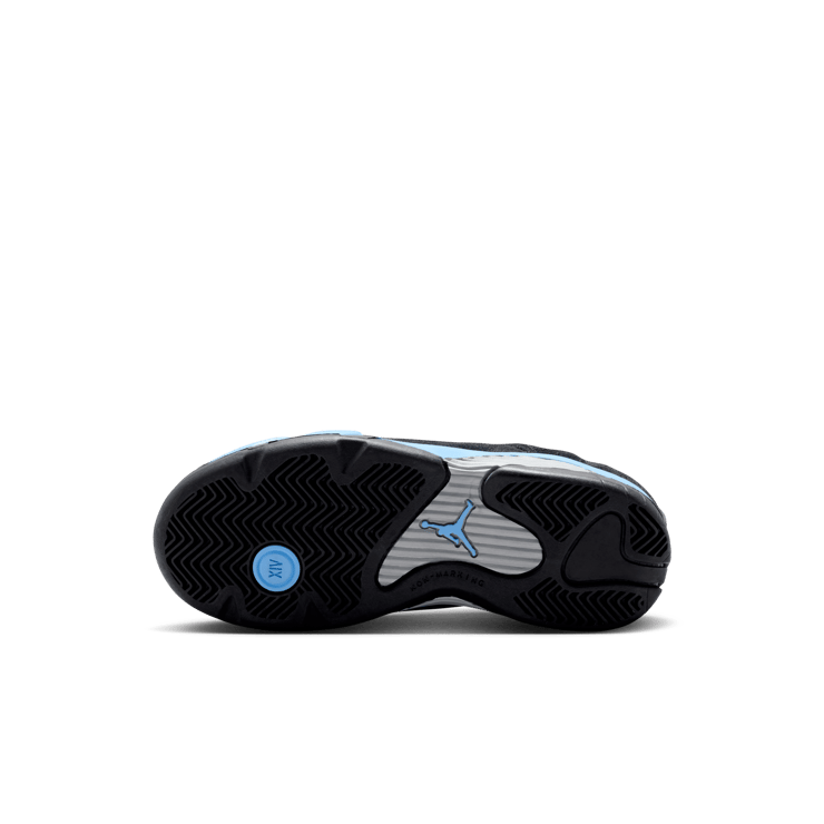 Air Jordan 14 Black University Blue (PS) Angle 1