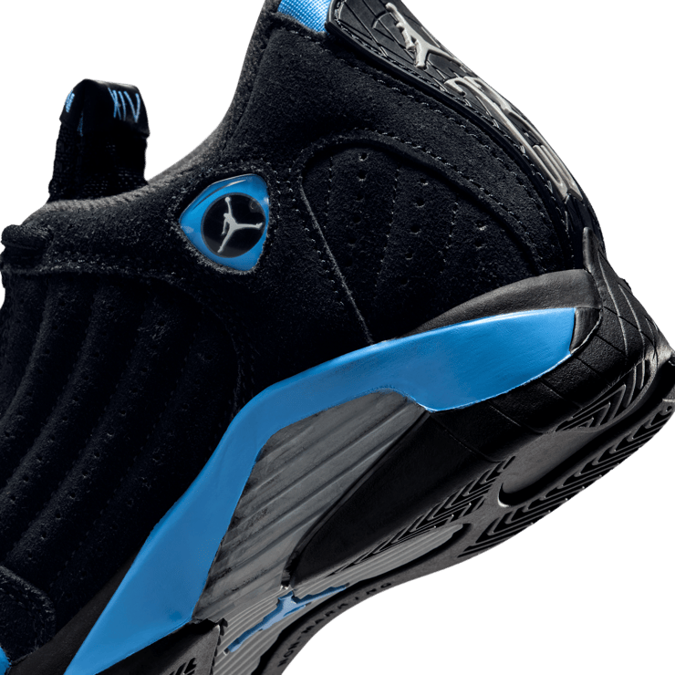 Air Jordan 14 Black University Blue (PS) Angle 7