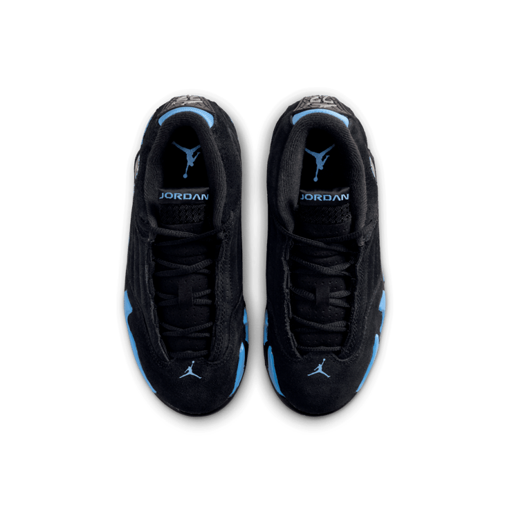 Air Jordan 14 Black University Blue (PS) Angle 3