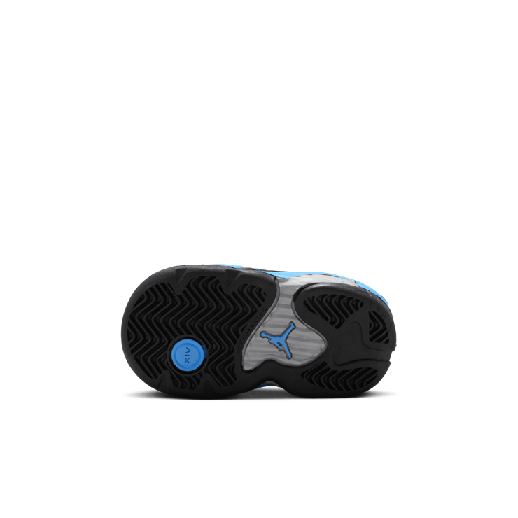 Air Jordan 14 Black University Blue (TD) Angle 1