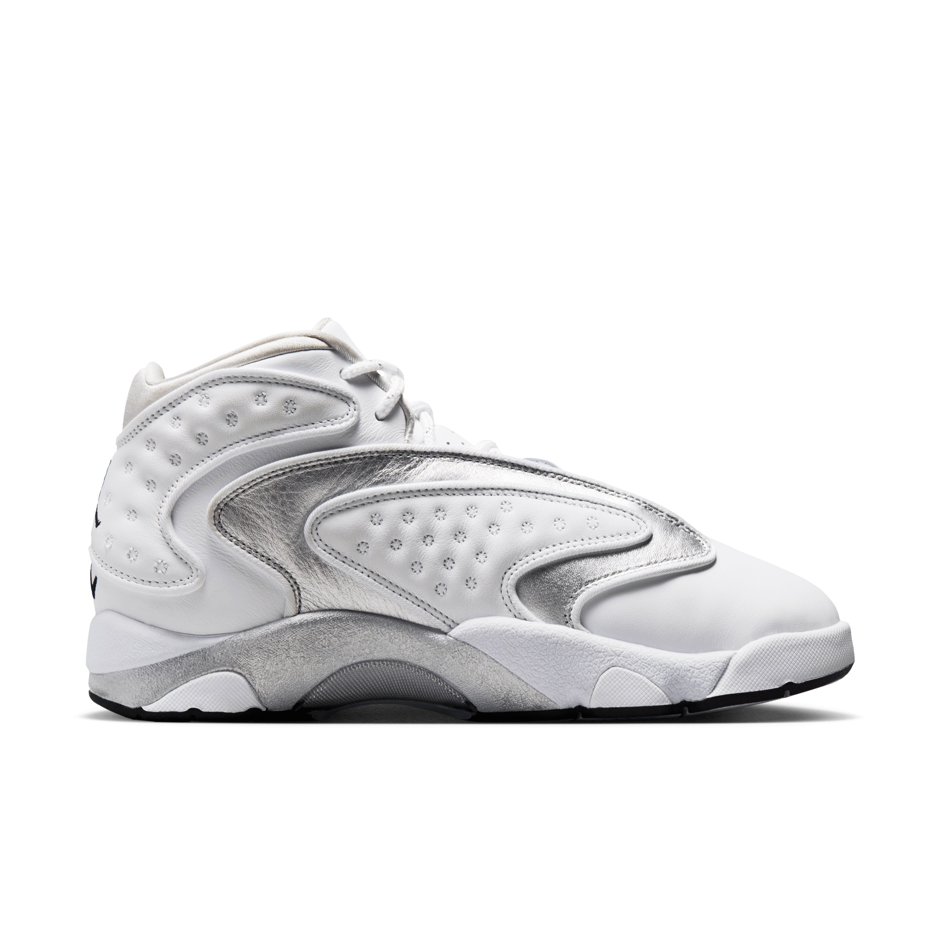 Air Jordan OG White Metallic Silver (W) Angle 2