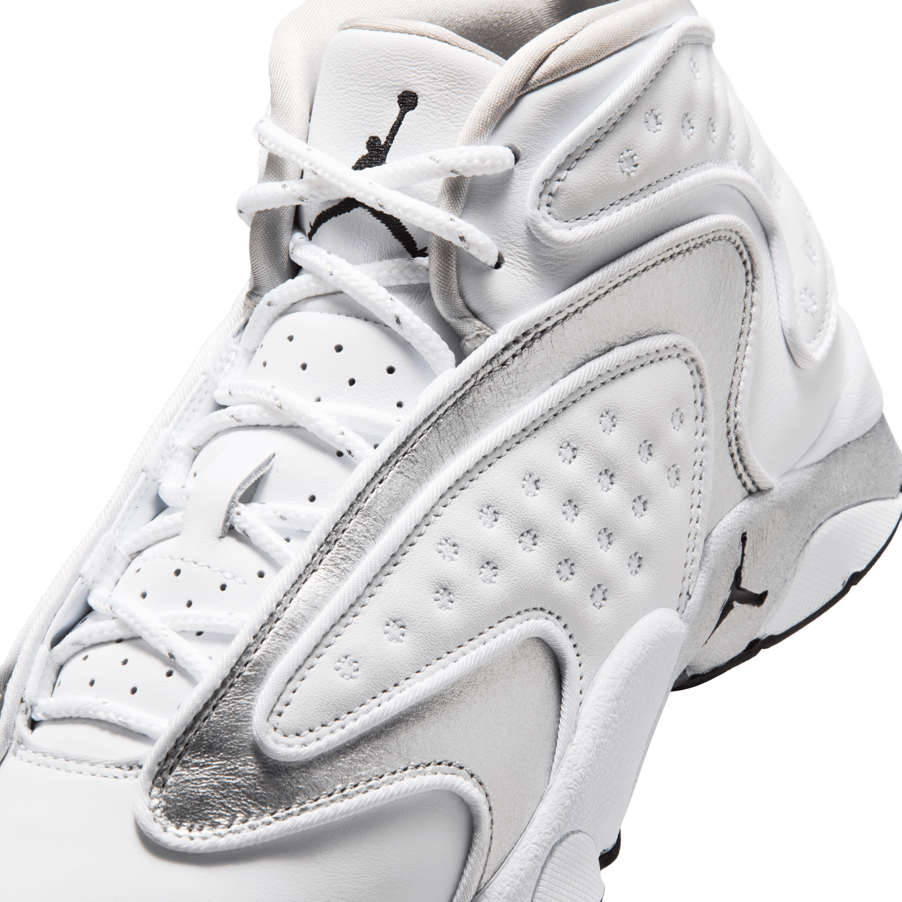 Air Jordan OG White Metallic Silver (W) Angle 6