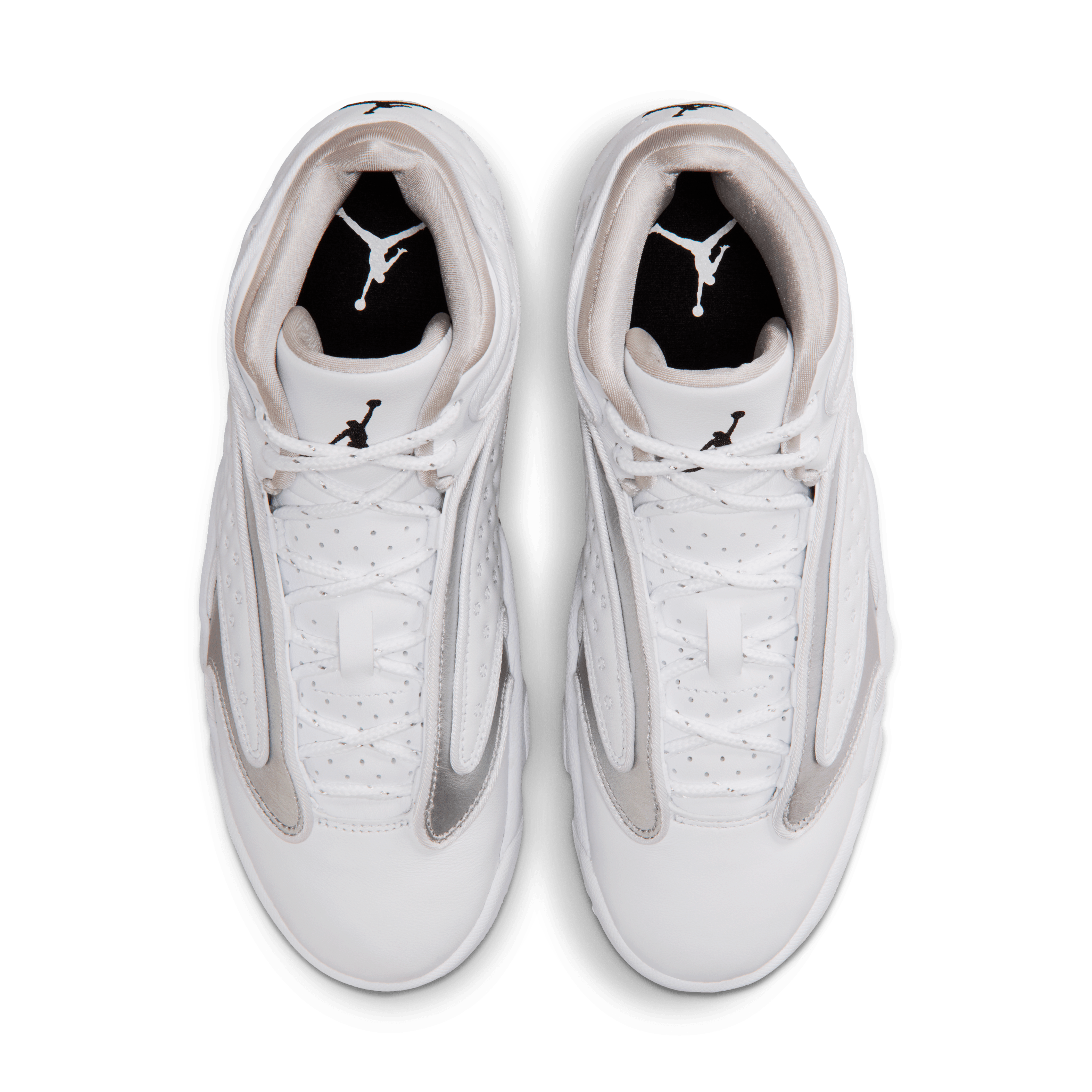 Air Jordan OG White Metallic Silver (W) Angle 3