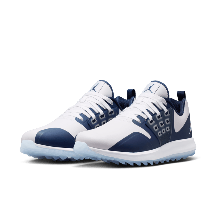 Air Jordan Grind Golf White Midnight Navy Angle 4