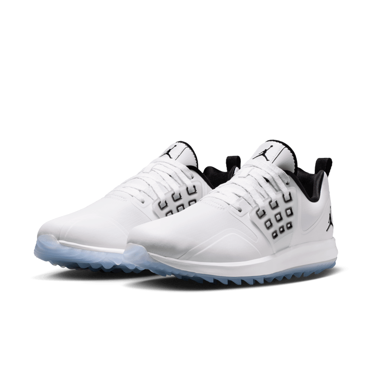 Air Jordan Grind Golf White Black Angle 4