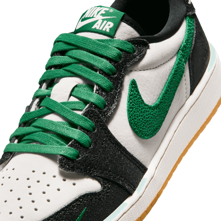 Air Jordan 1 Retro Low OG Phantom Pine Green (GS) Angle 6