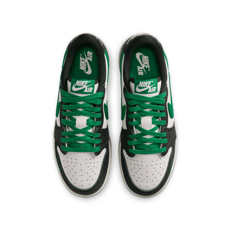 Air Jordan 1 Retro Low OG Phantom Pine Green (GS) Angle 3