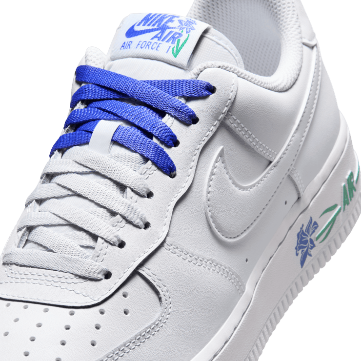 Nike Air Force 1 Low Blue Flower (W) Angle 6