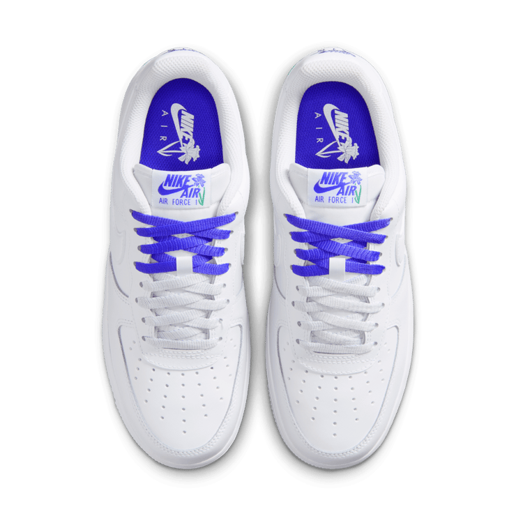 Nike Air Force 1 Low Blue Flower (W) Angle 3