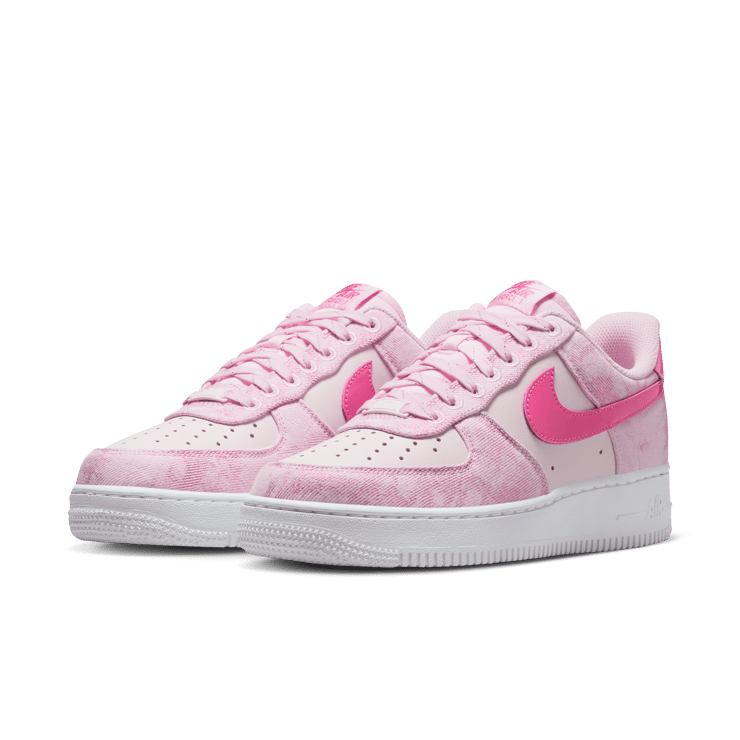 Nike Air Force 1 Low Pink Denim (W) Angle 4